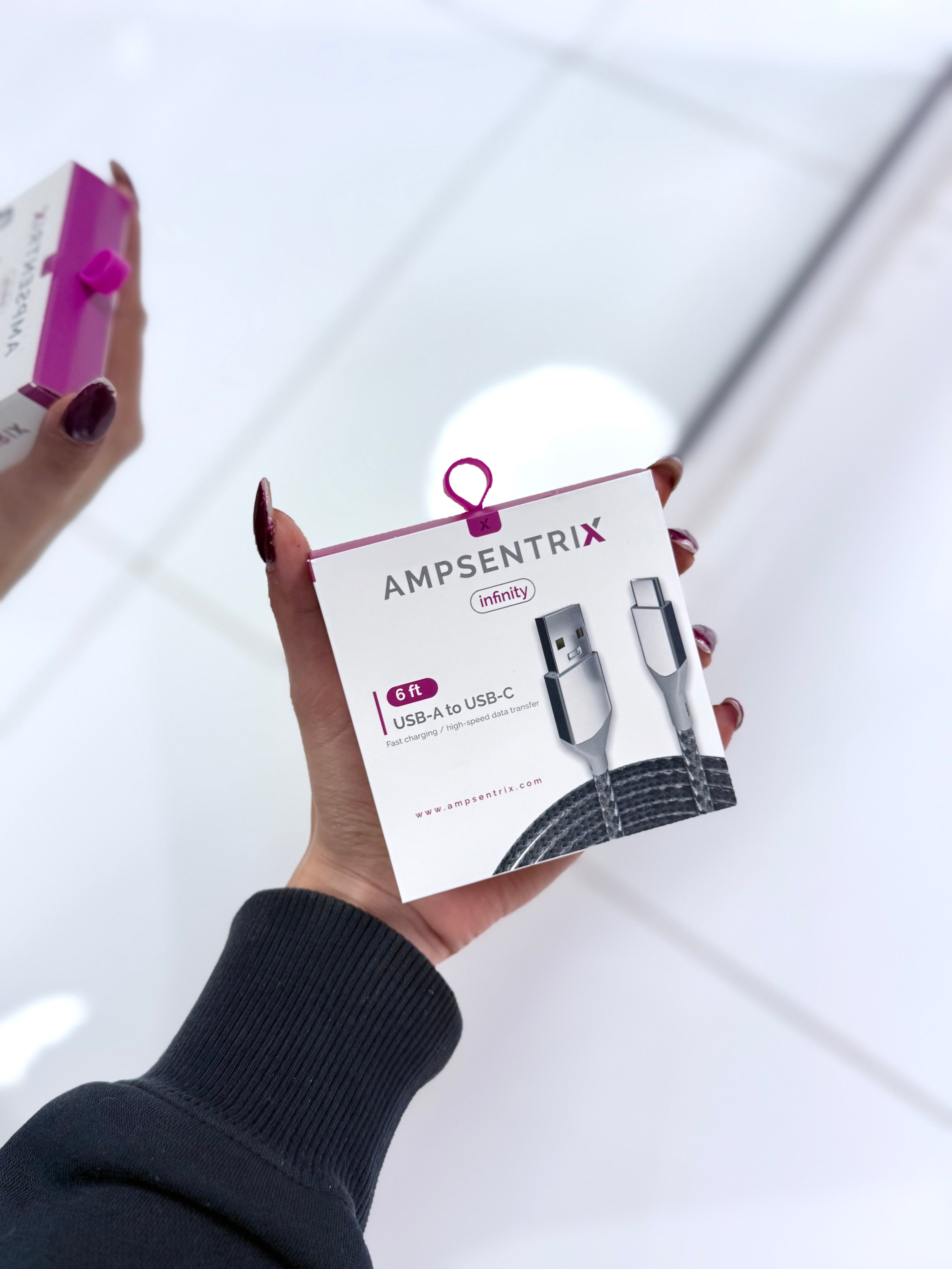 CABLE AMPSENTRIX INFINITY USB A - USB C 2MTS