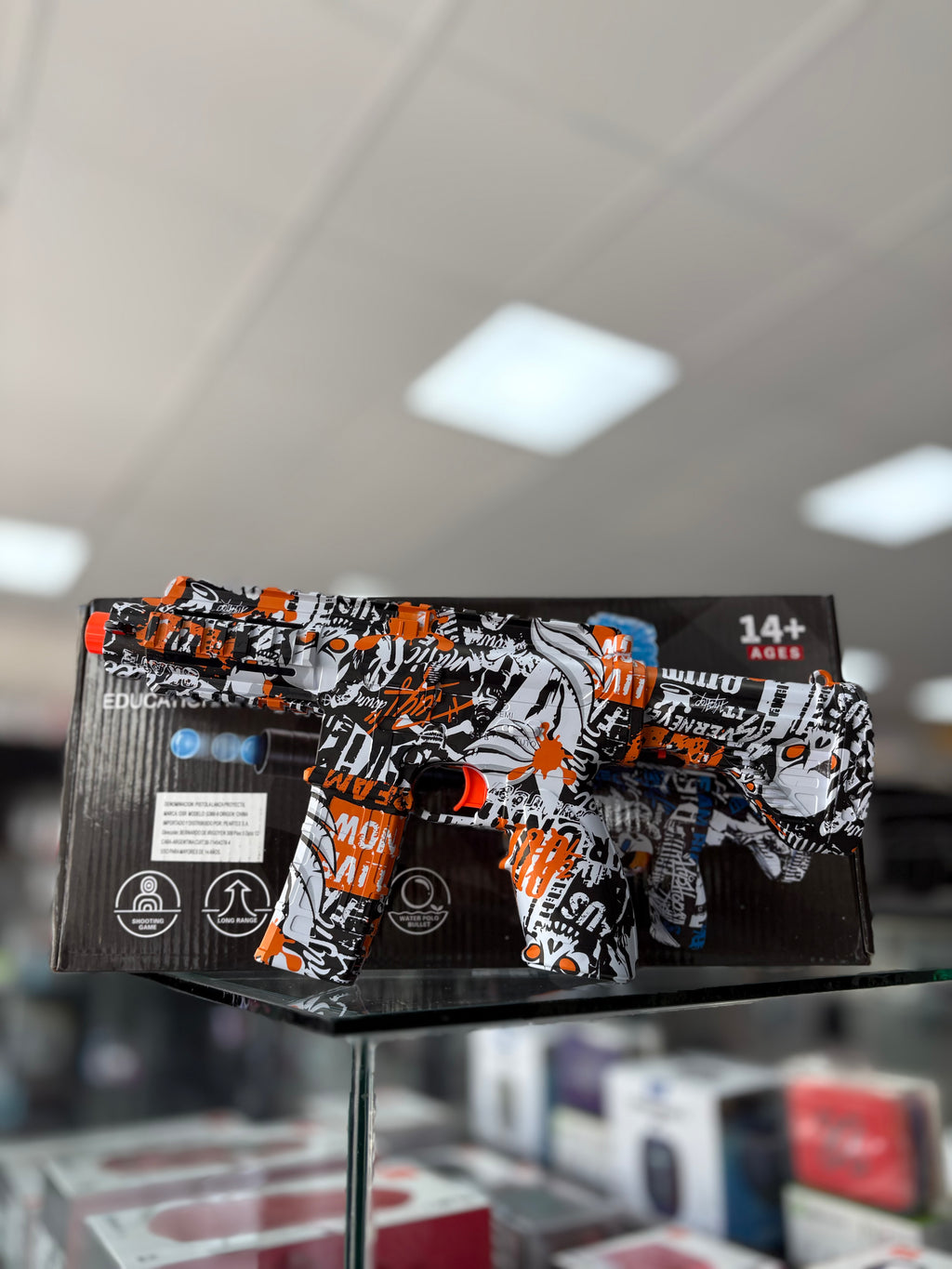TOY GUN COLOR NARANJA