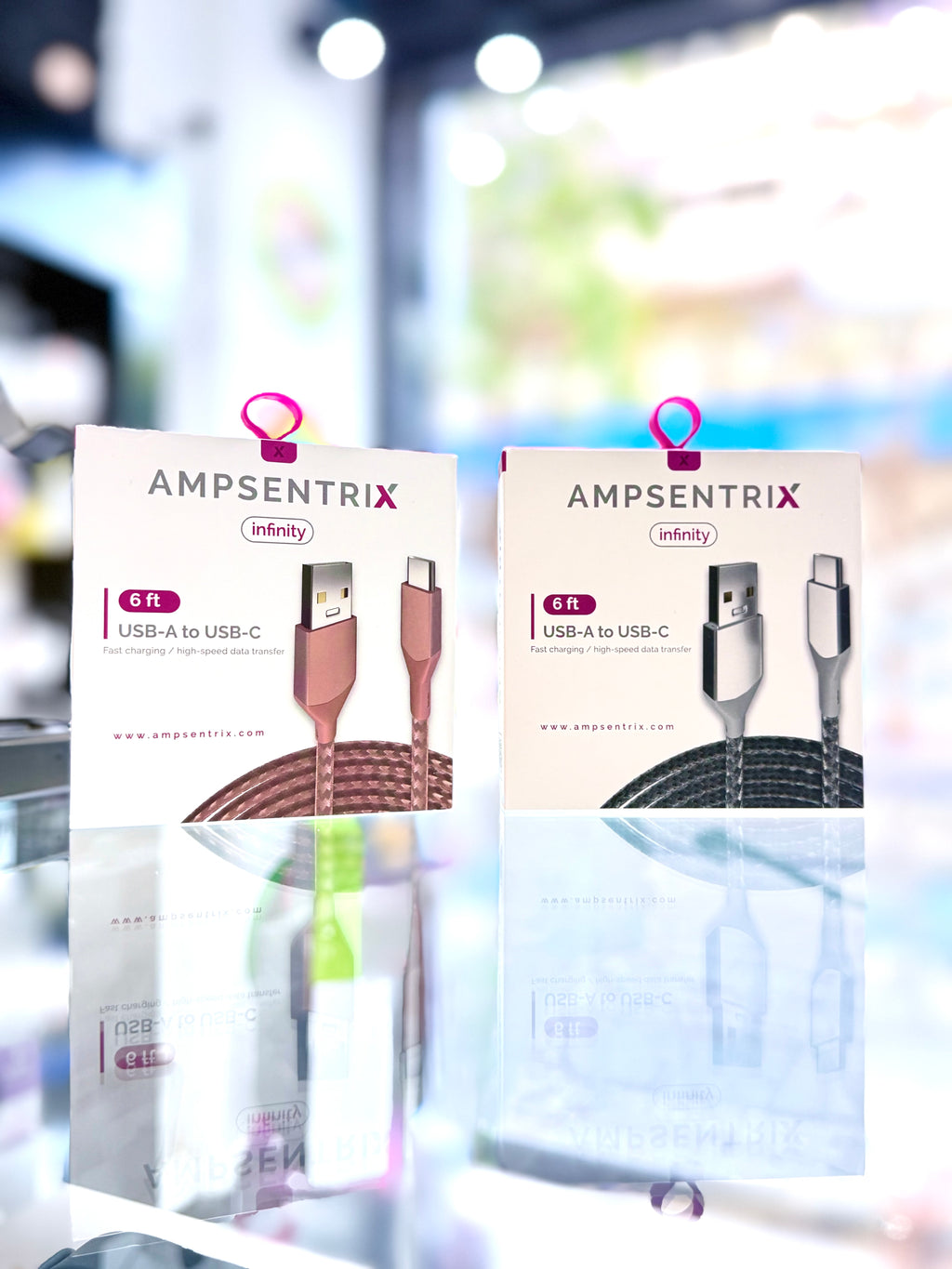 CABLE AMPSENTRIX INFINITY USB A - USB C 2MTS