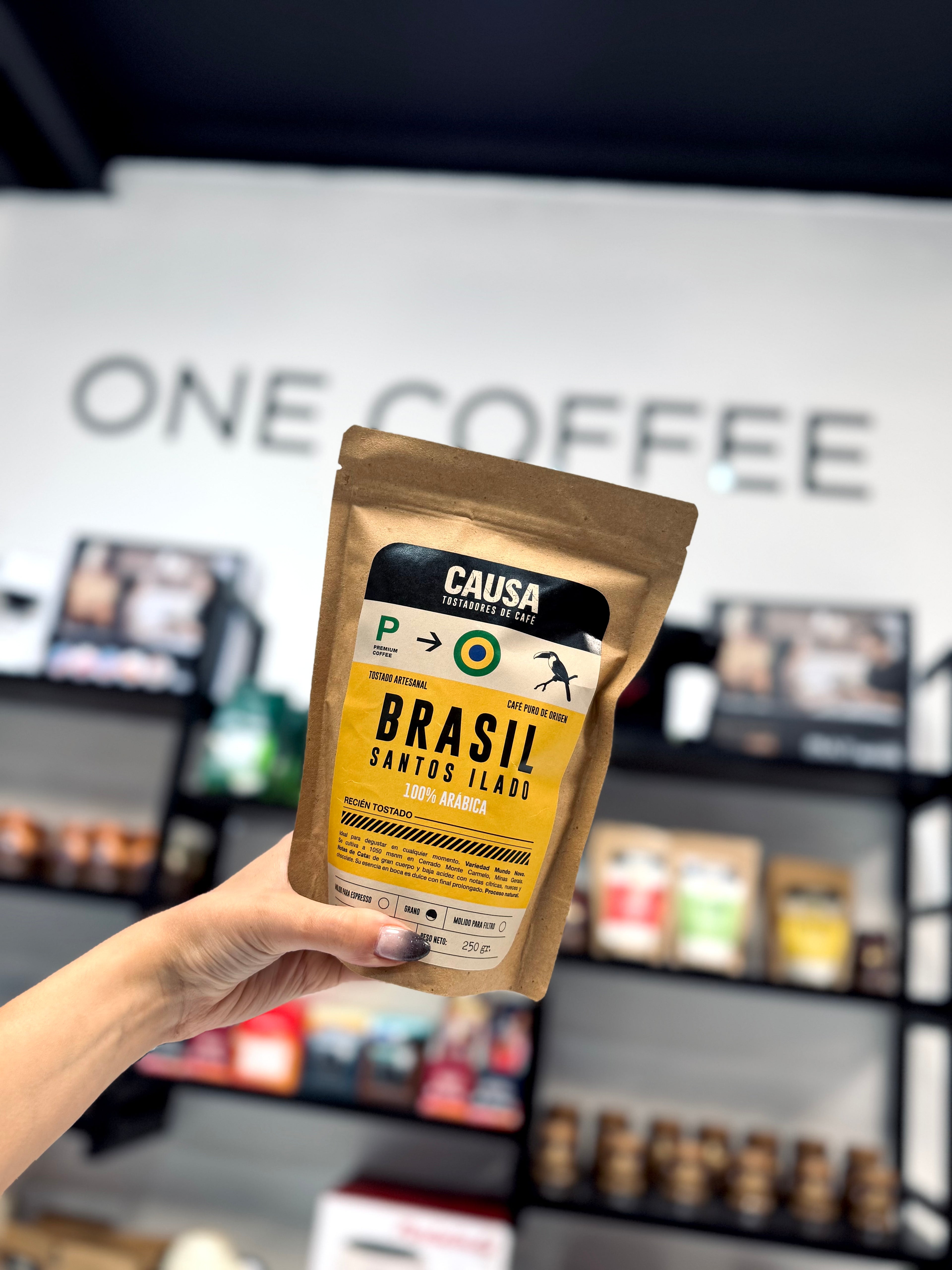 CAFÉ CAUSA BRASIL SANTOS ILADOS 100% ARABICA