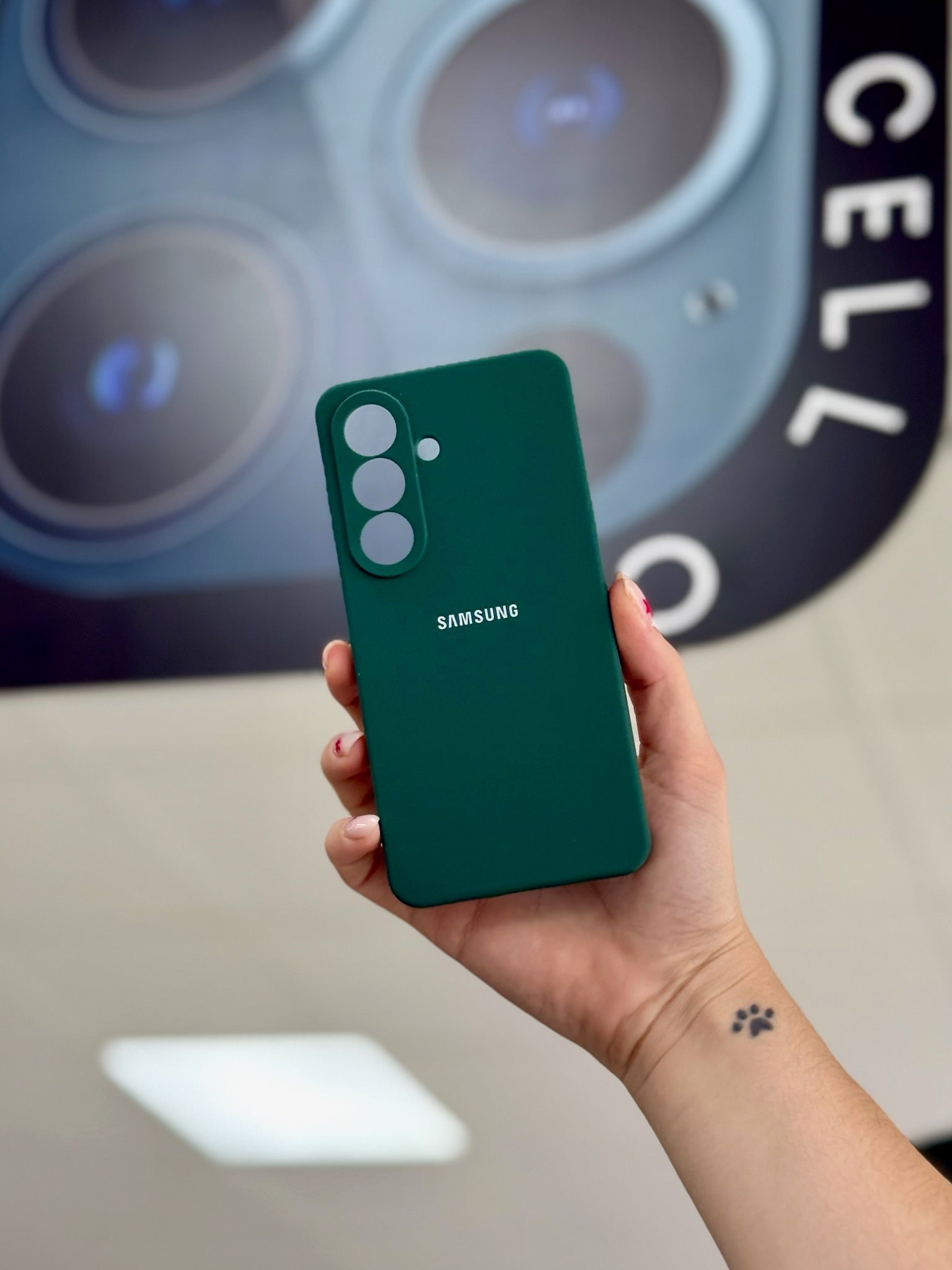 SILICONE CASE CON LOGO SAMSUNG A56