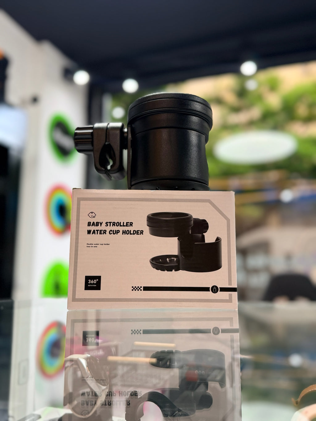 Portavasos Giratorio 360° para Cochecito