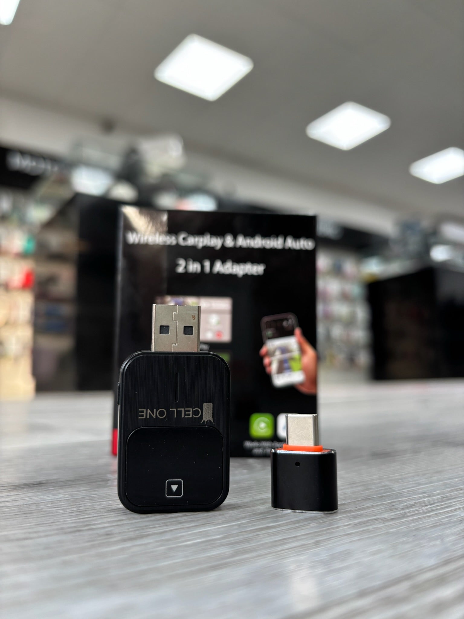 ADAPTADOR ANDROID AUTO Y CARPLAY CELL ONE