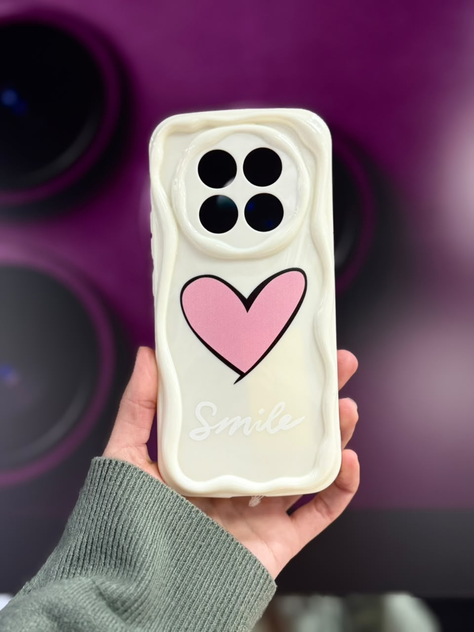 Funda pink heart smile XIAOMI
