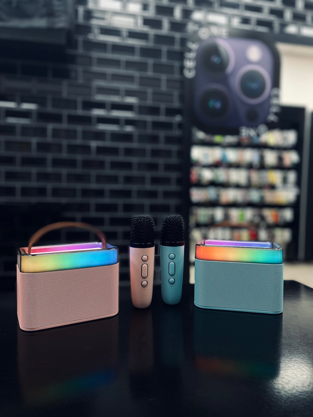 PARLANTE PORTATIL KARAOKE CON MICRÓFONO S578