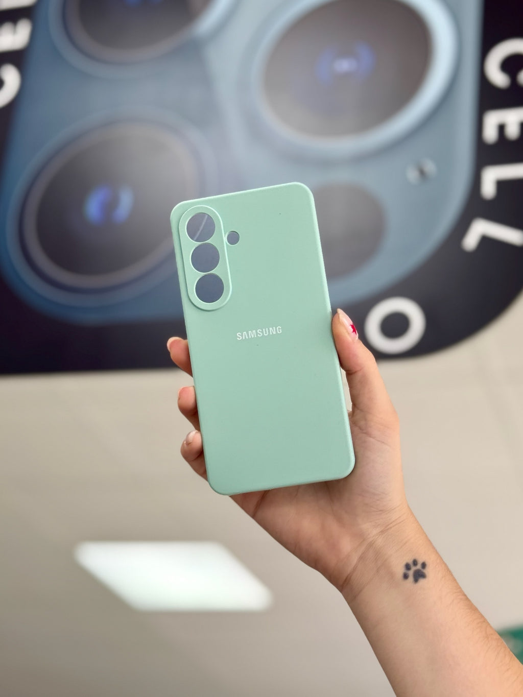SILICONE CASE CON LOGO SAMSUNG A56