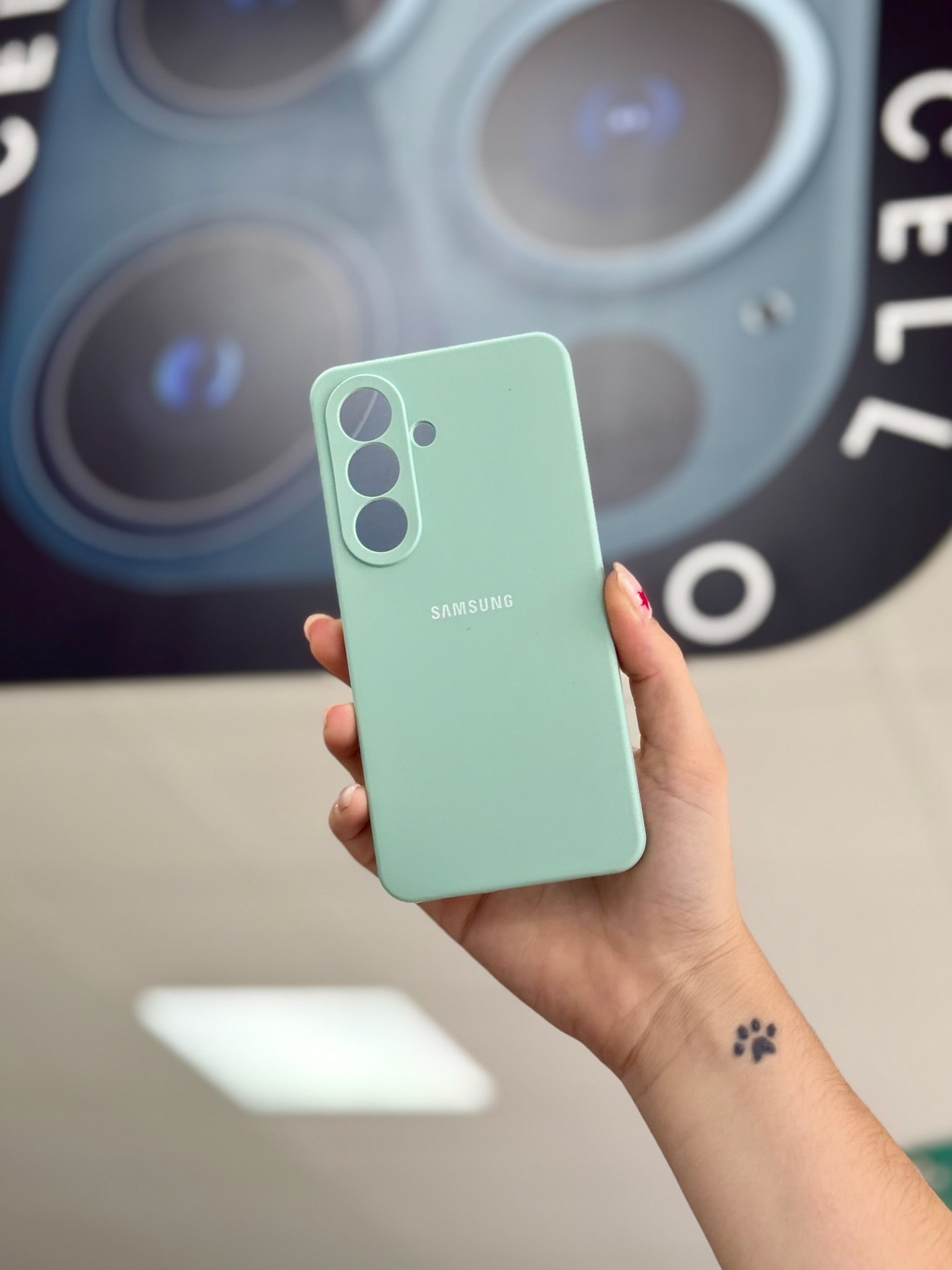 SILICONE CASE CON LOGO SAMSUNG A56