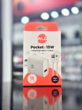 CARGADOR ALO POCKET 15W USB A CON CABLE BLANCO