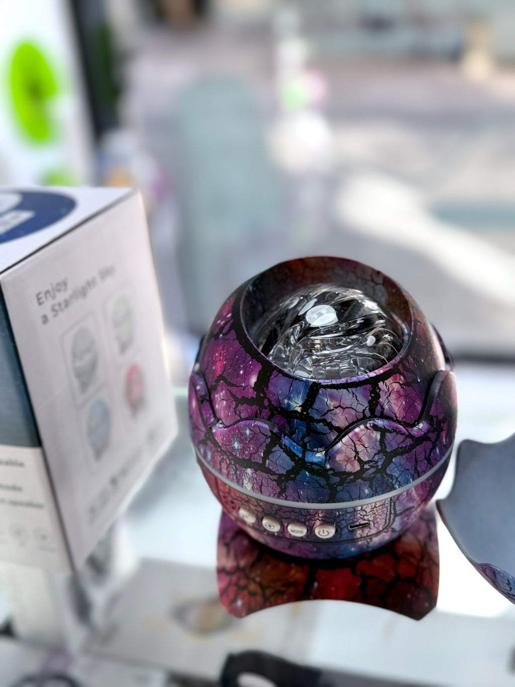 PROYECTOR GALAXIA PARLANTE HUEVO DINOSAURIO