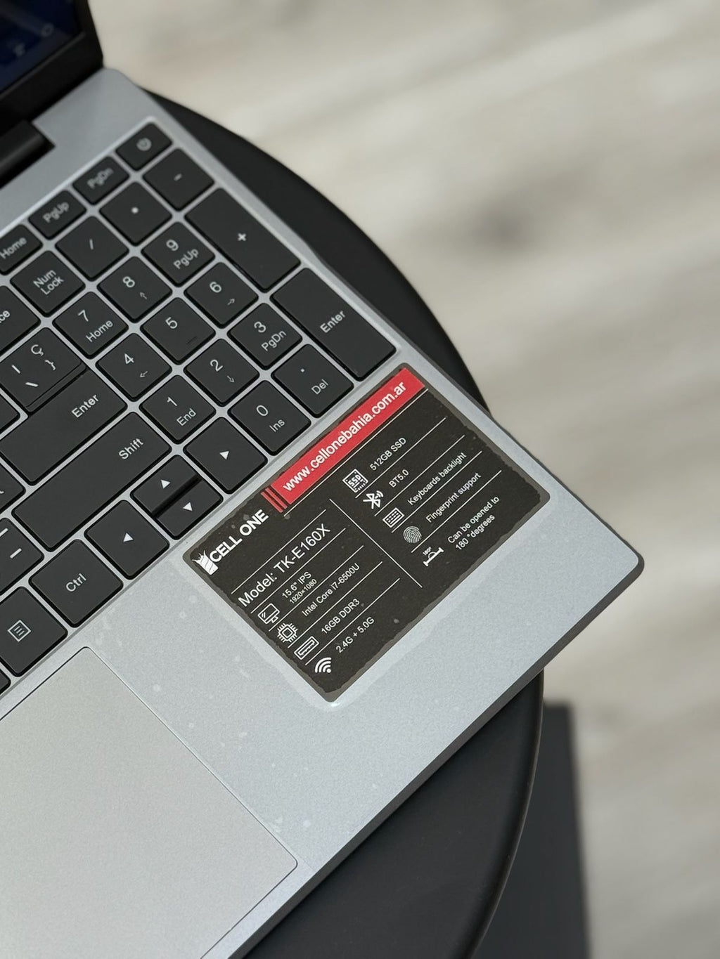 NOTEBOOK CELL ONE TK-E160X 15.6" FULL HD (INTEL I7, 16GB RAM, 512GB SSD)