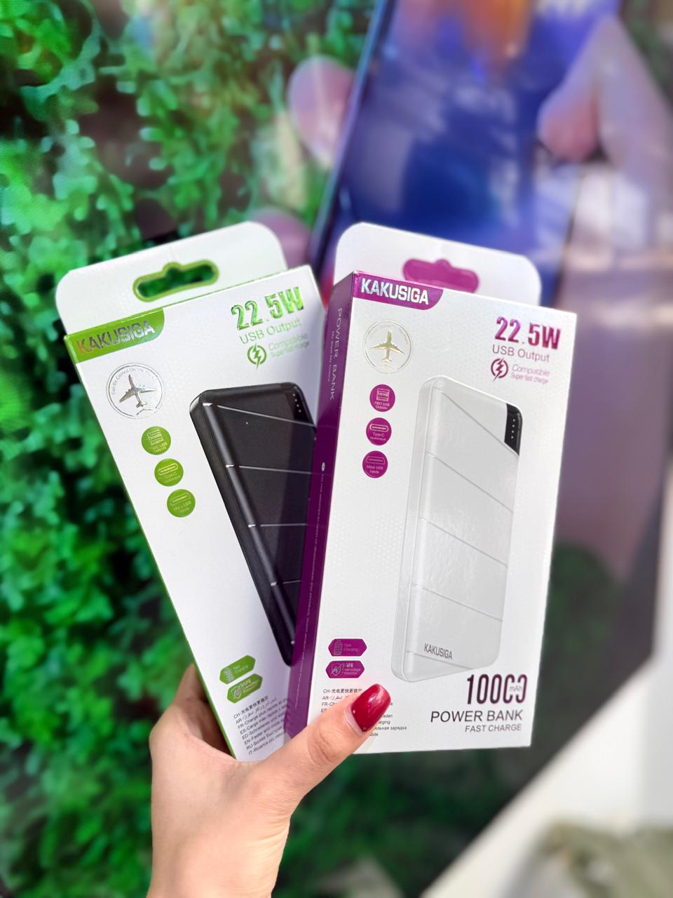 Power bank KAKUSIGA 10.000mAh 22.5W