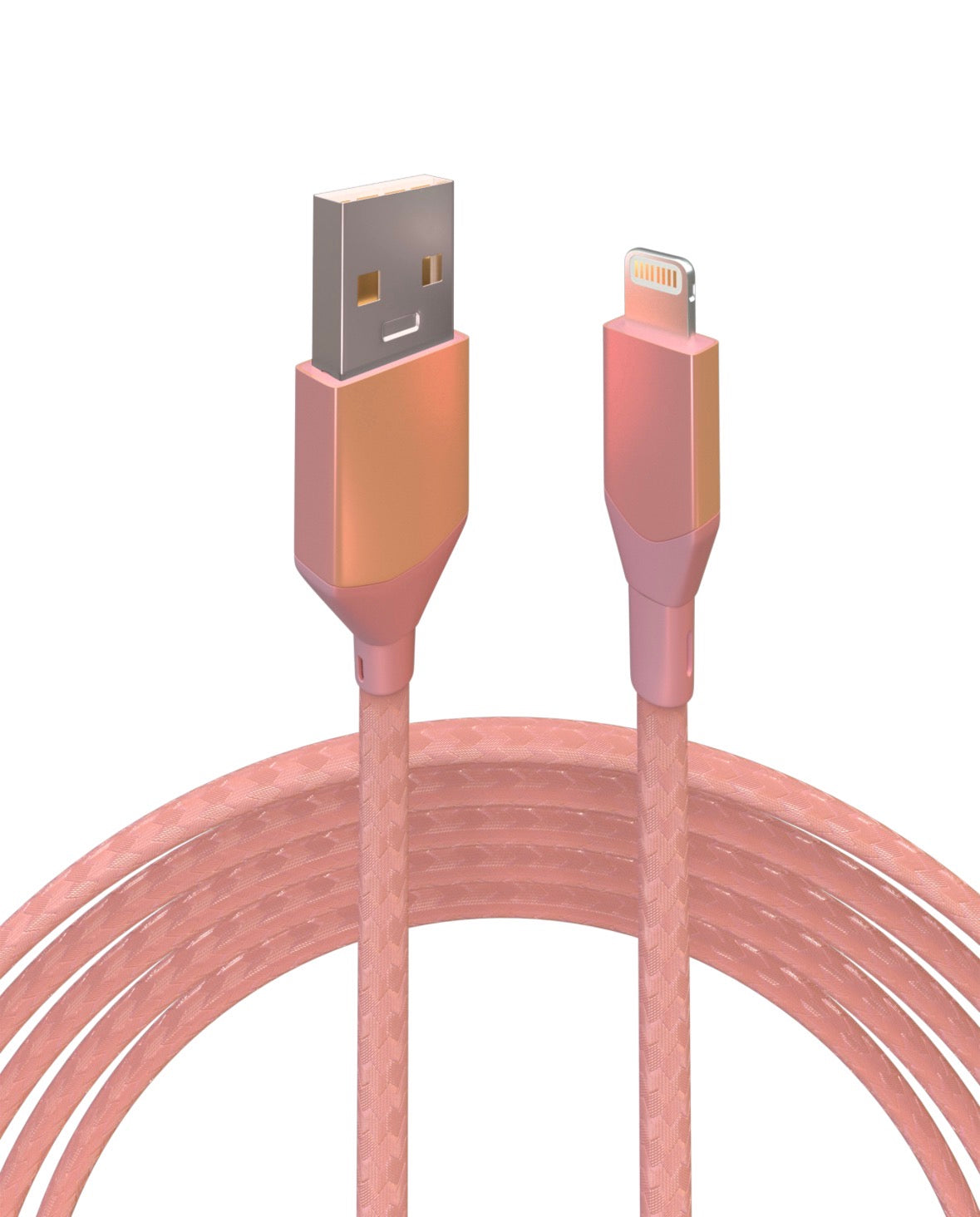 CABLE AMPSENTRIX INFINITY USB A - LIGHTNING 1MTS PINK