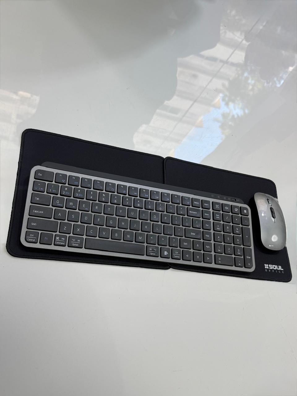 Combo MENGZU teclado + mouse aluminio