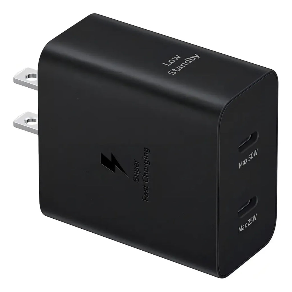 Cargador Samsung 50W Duo Adapter - Doble Puerto USB-C con Cable
