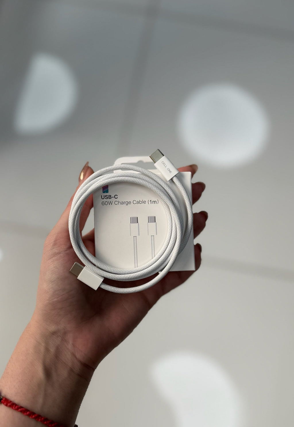 CABLE USB- C A USB- C ORIGINAL CELL ONE 60W