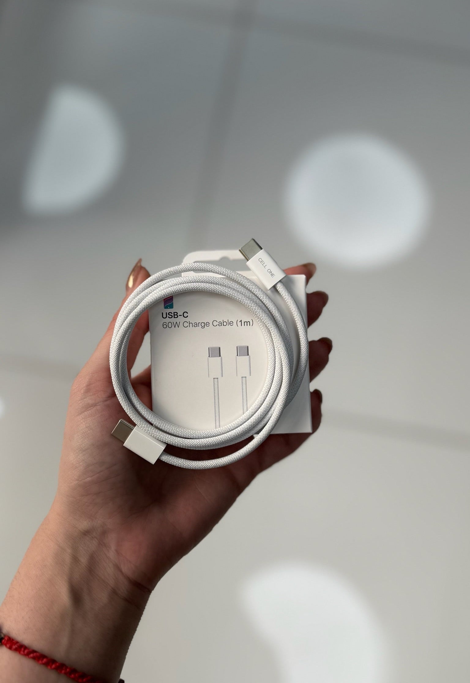 CABLE USB- C A USB- C ORIGINAL CELL ONE 60W