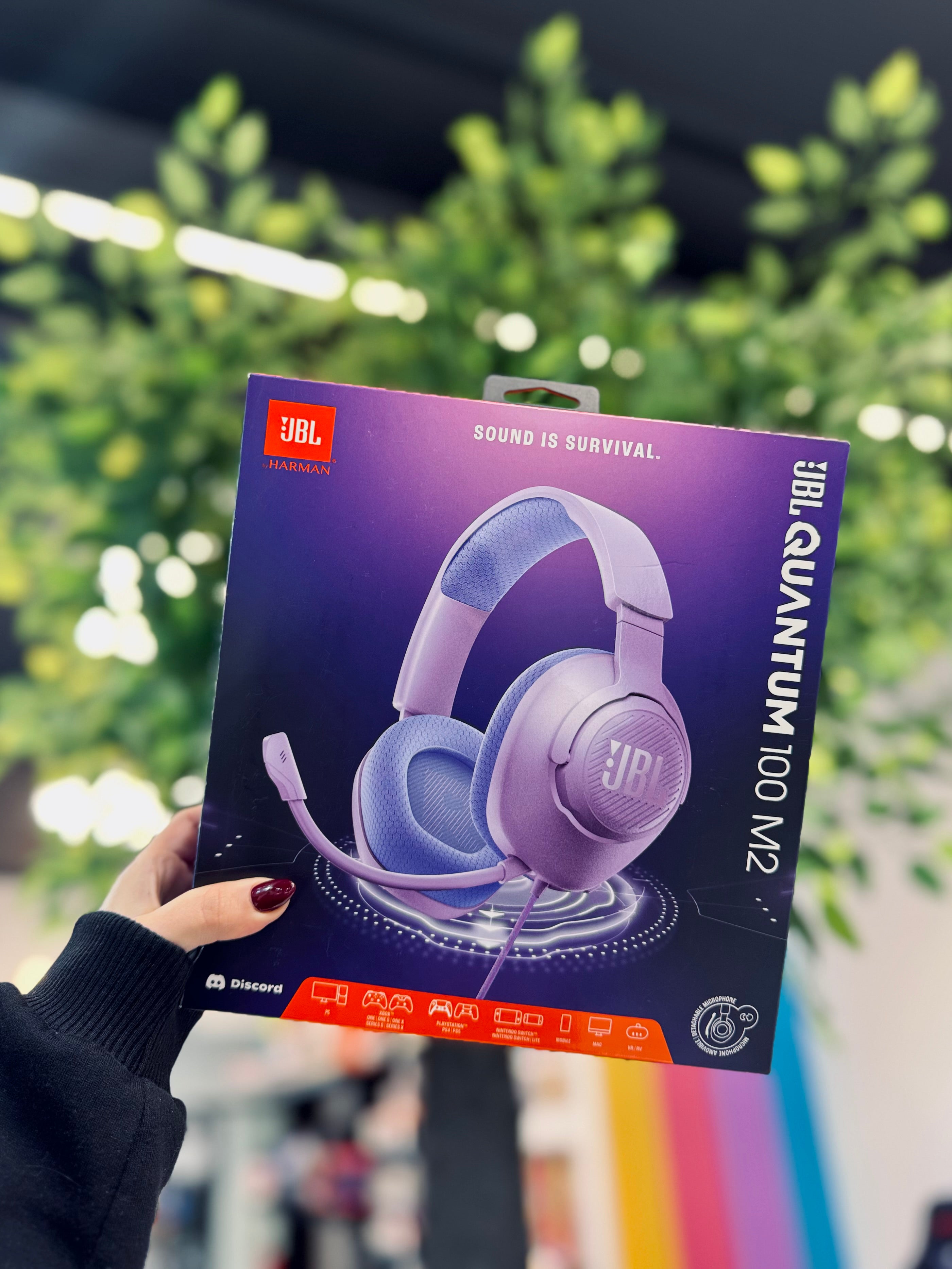 AURICULAR JBL QUANTUM 100 M2 VIOLETA