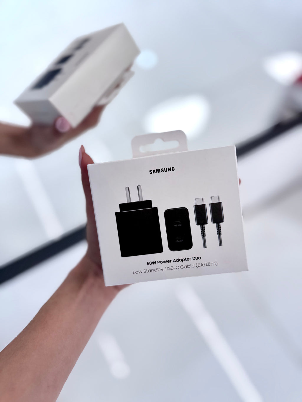 Cargador Samsung 50W Duo Adapter - Doble Puerto USB-C con Cable