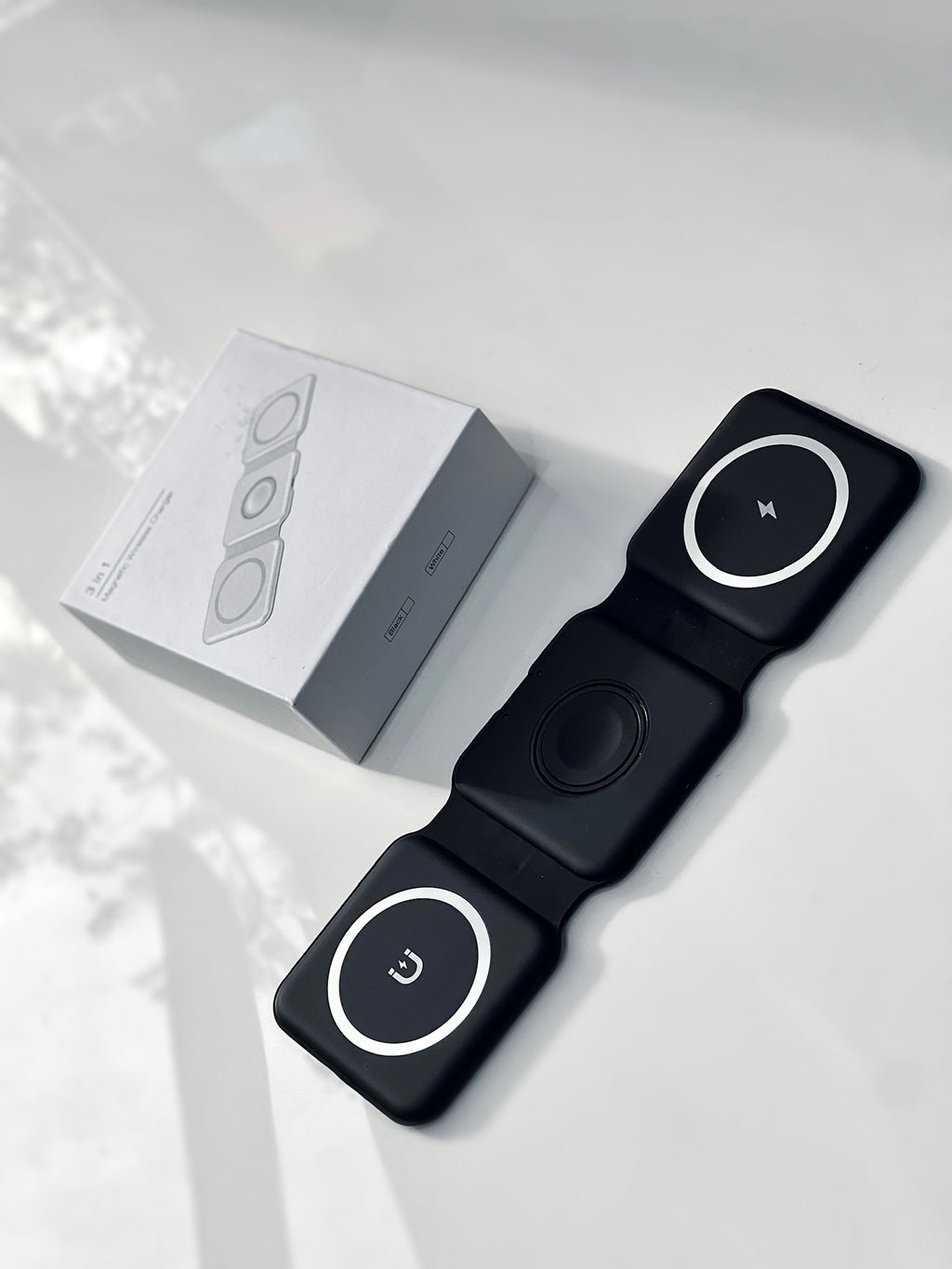 CARGADOR WIRELESS CHARGER INALAMBRICO 3 EN 1 MAGNETIC