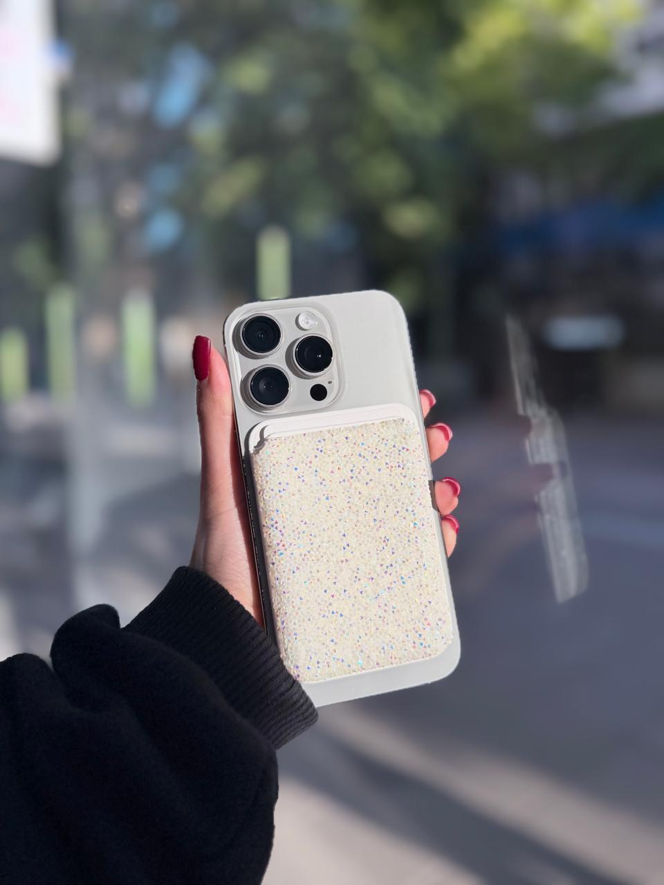 Tarjetero Wallet con Glitter