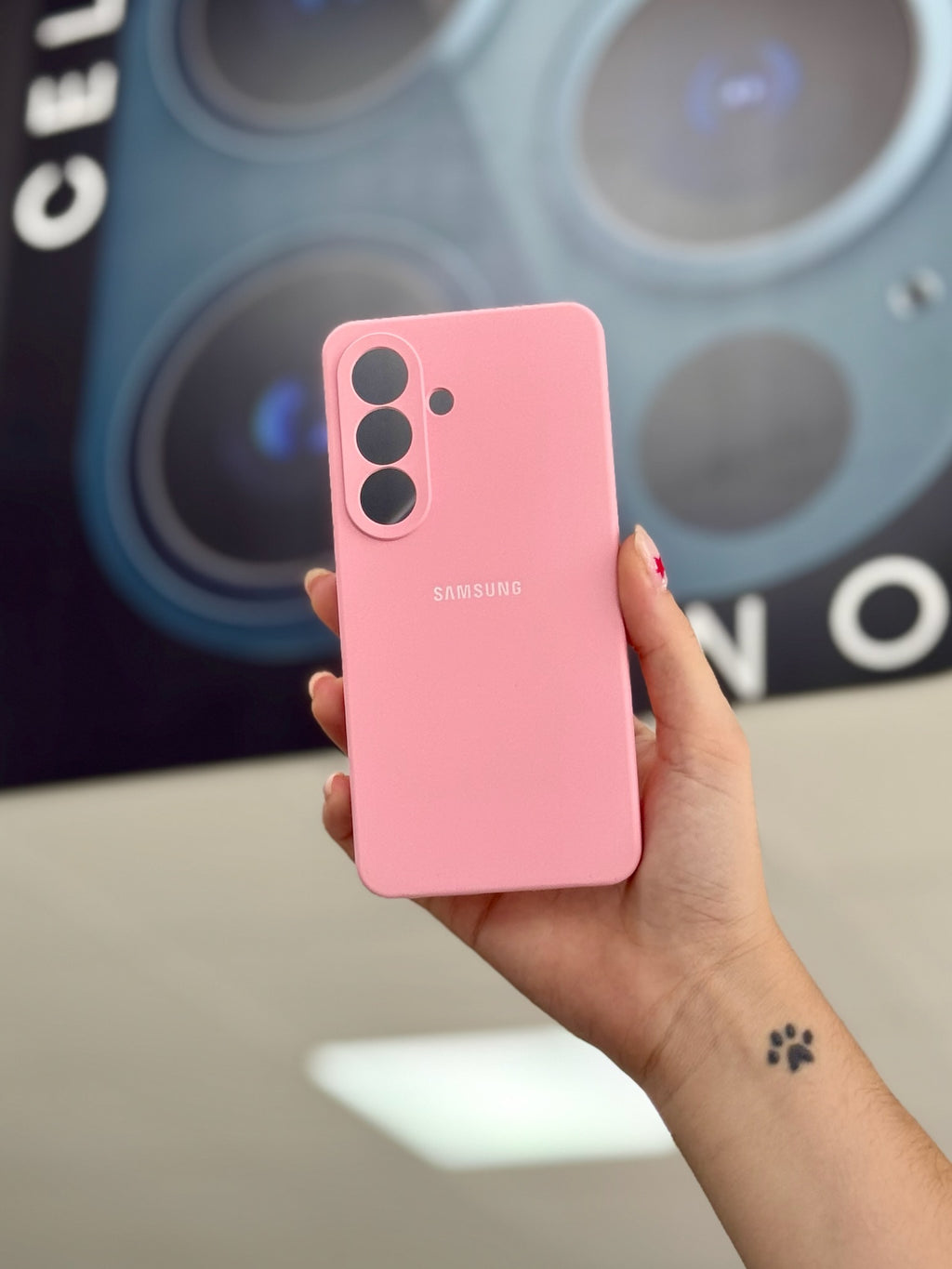 SILICONE CASE CON LOGO SAMSUNG A56