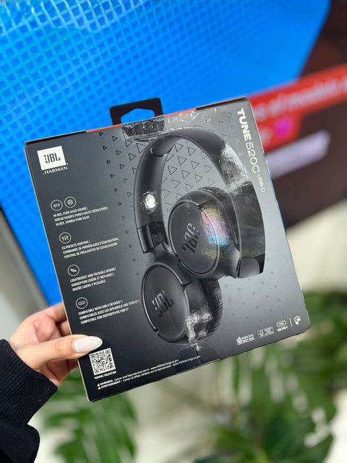 AURICULARES JBL TUNE 520 TIPOC NEGRO