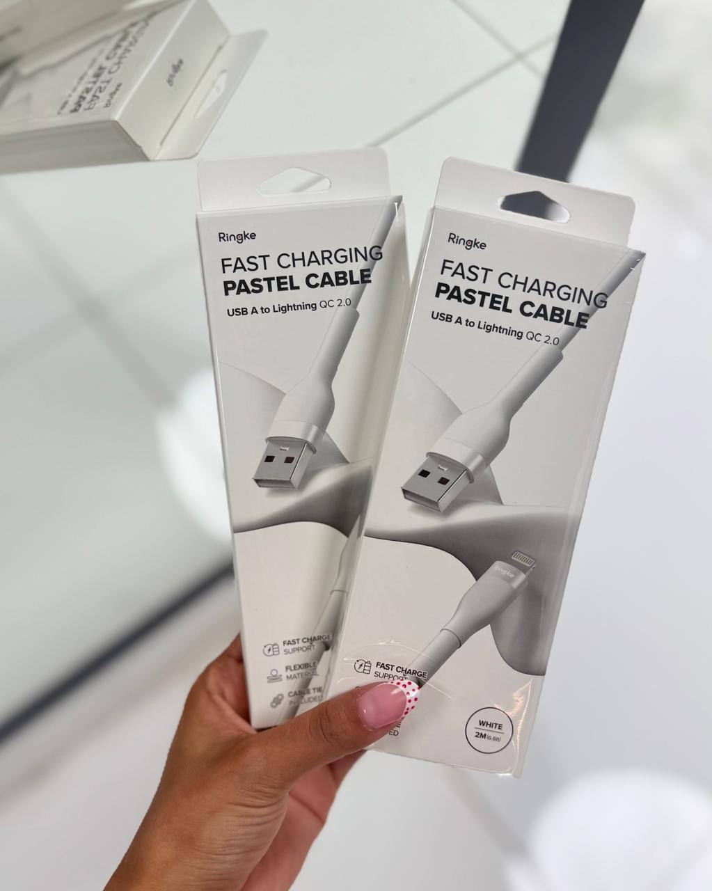 Cable Ringke Pastel USB-A a Lightning 2m