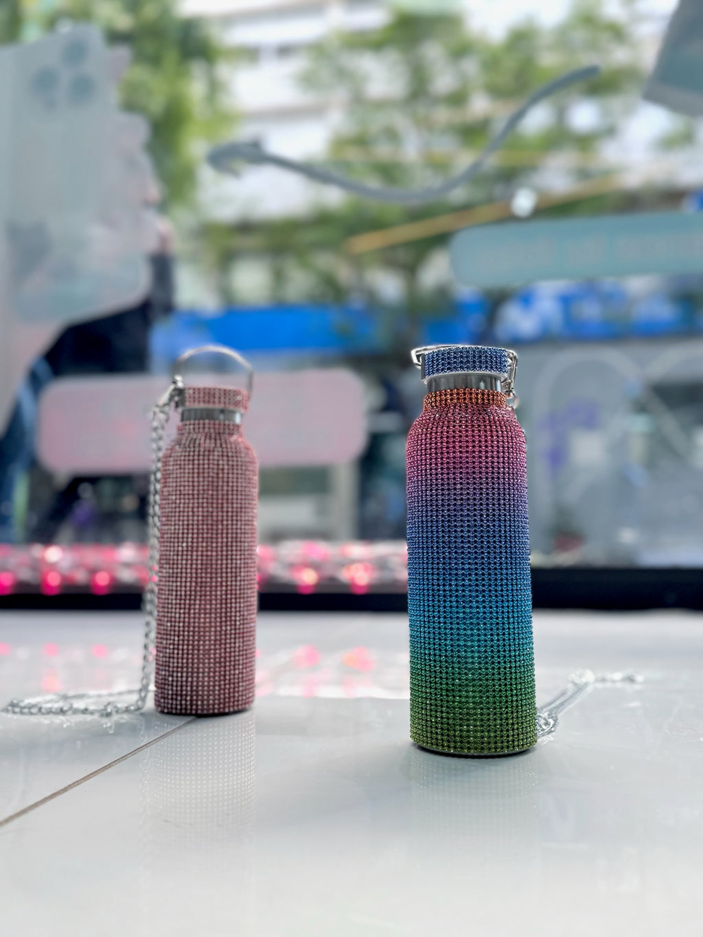 BOTELLA METALICA CON STRASS