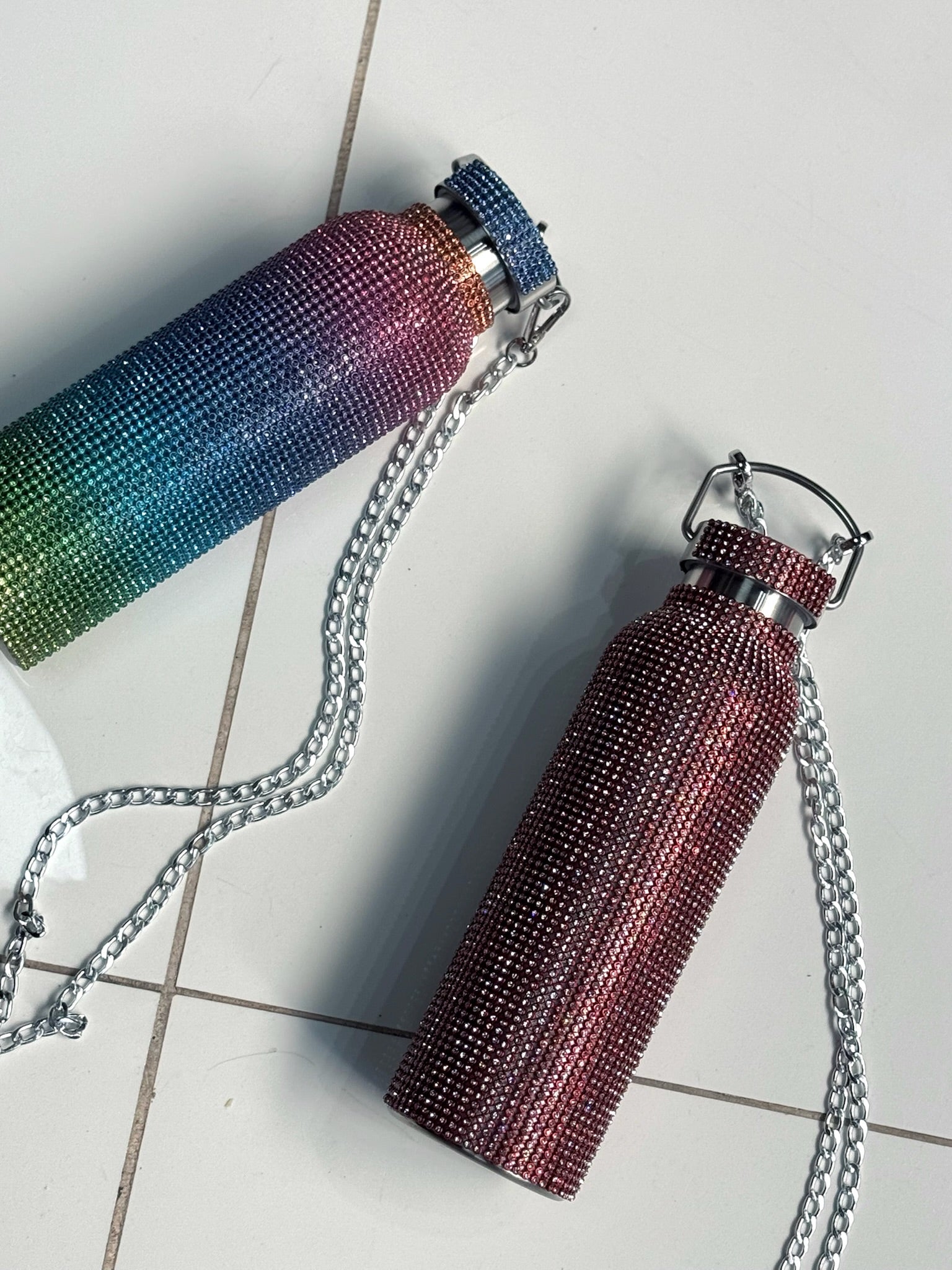 BOTELLA METALICA CON STRASS