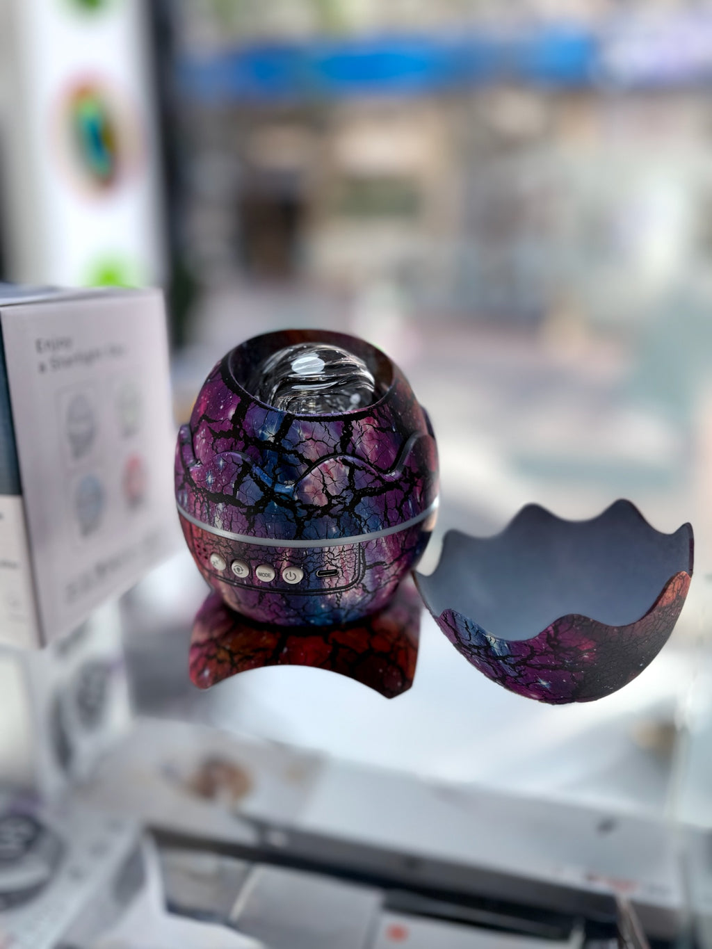 PROYECTOR GALAXIA PARLANTE HUEVO DINOSAURIO