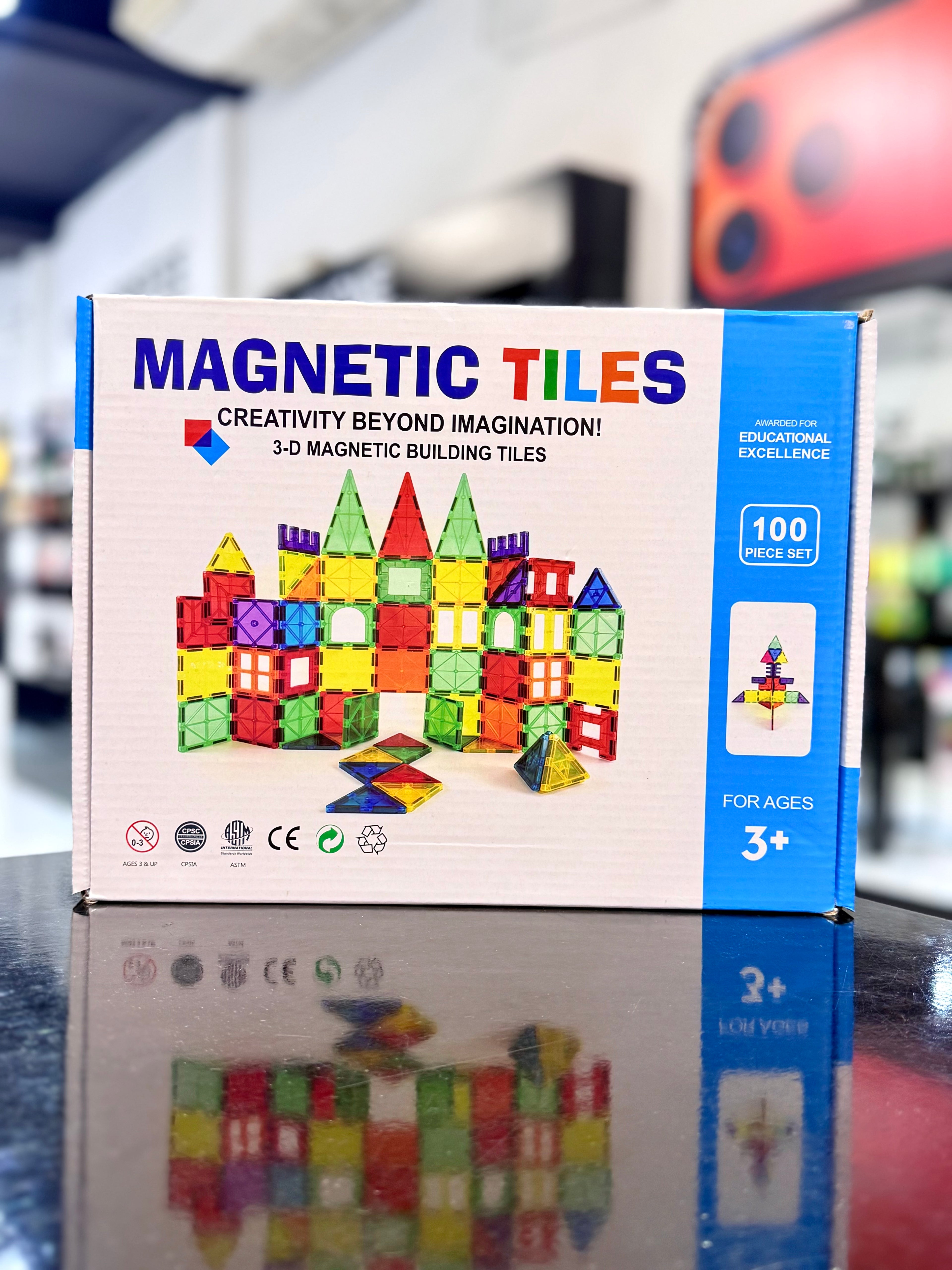 BLOQUE MAGNÉTICO PARA ARMAR 100 PIEZAS