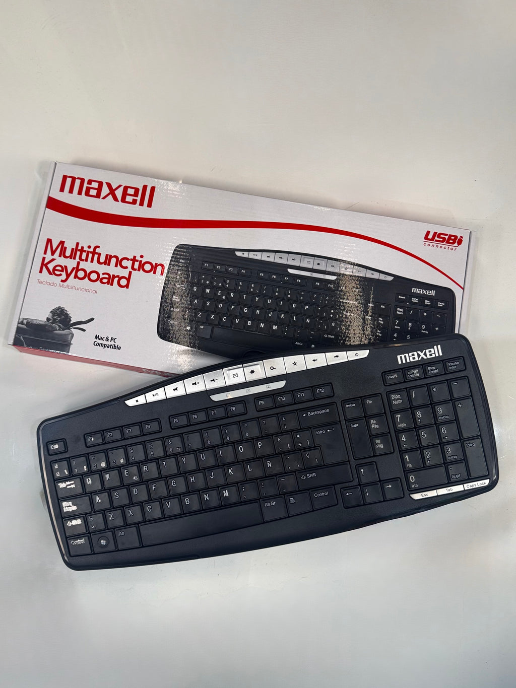 TECLADO MAXELL KB-100 CON CABLE