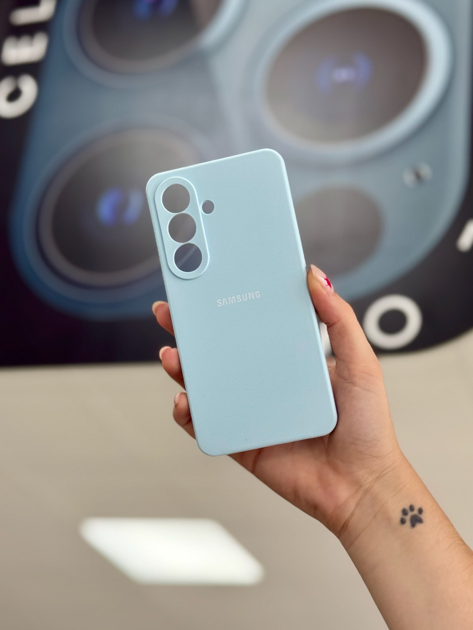 SILICONE CASE CON LOGO SAMSUNG A56