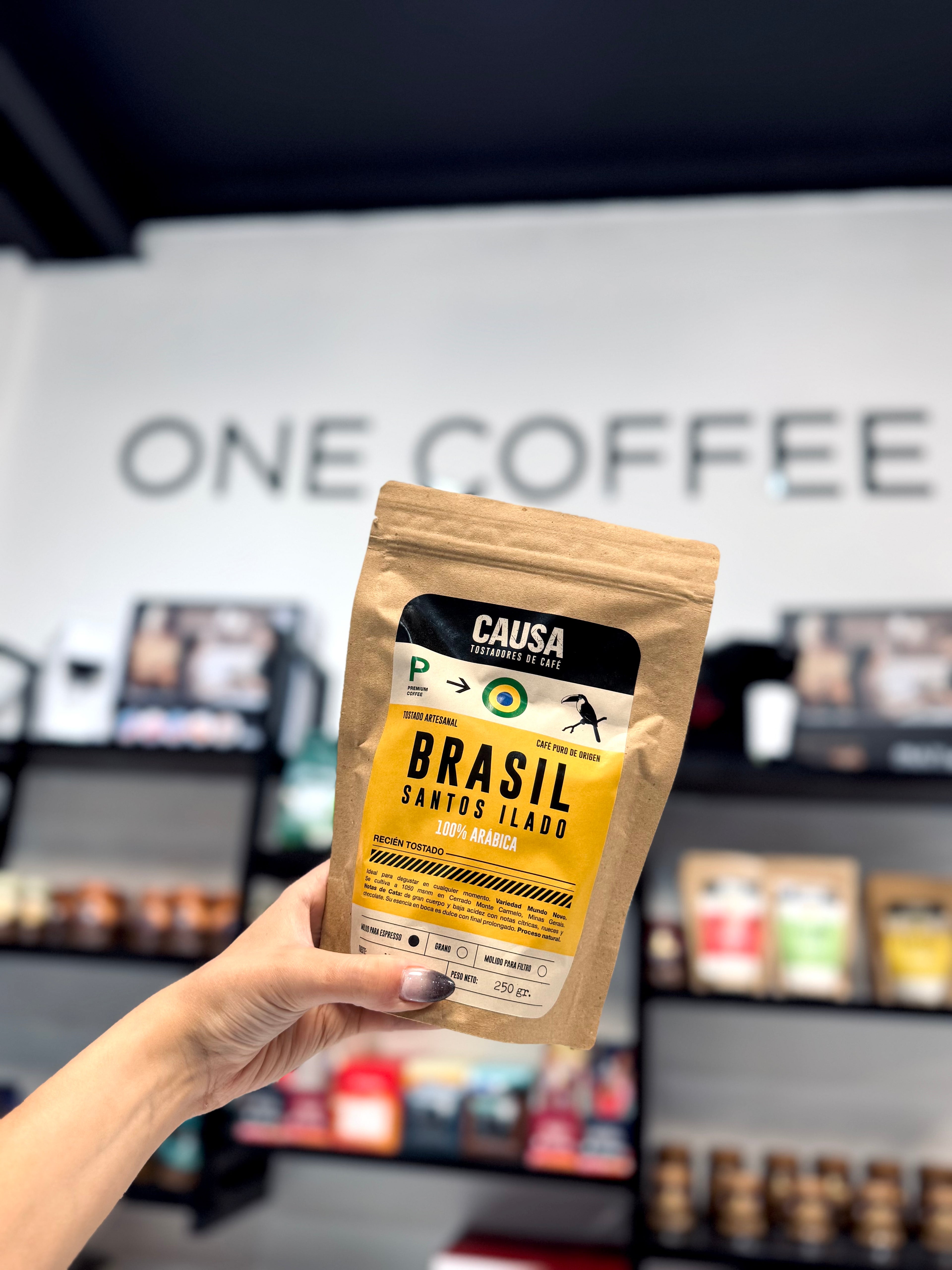 CAFÉ CAUSA BRASIL SANTOS ILADOS 100% ARABICA