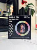 ARO DE LUZ RGB MJ26 + TRIPODE 2.10MTS