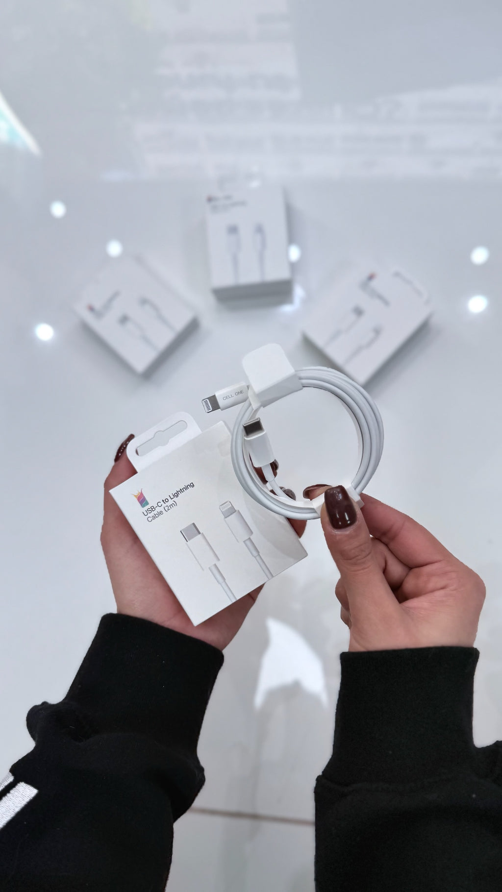 CABLE USB- C A LIGHTNING ORIGINAL CELL ONE