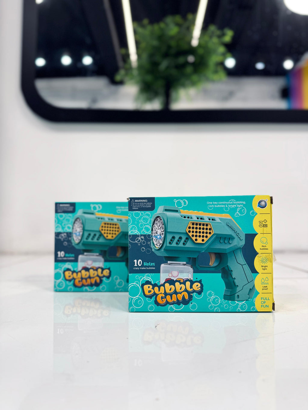 PISTOLA DE BURBUJAS PARA NIÑOS