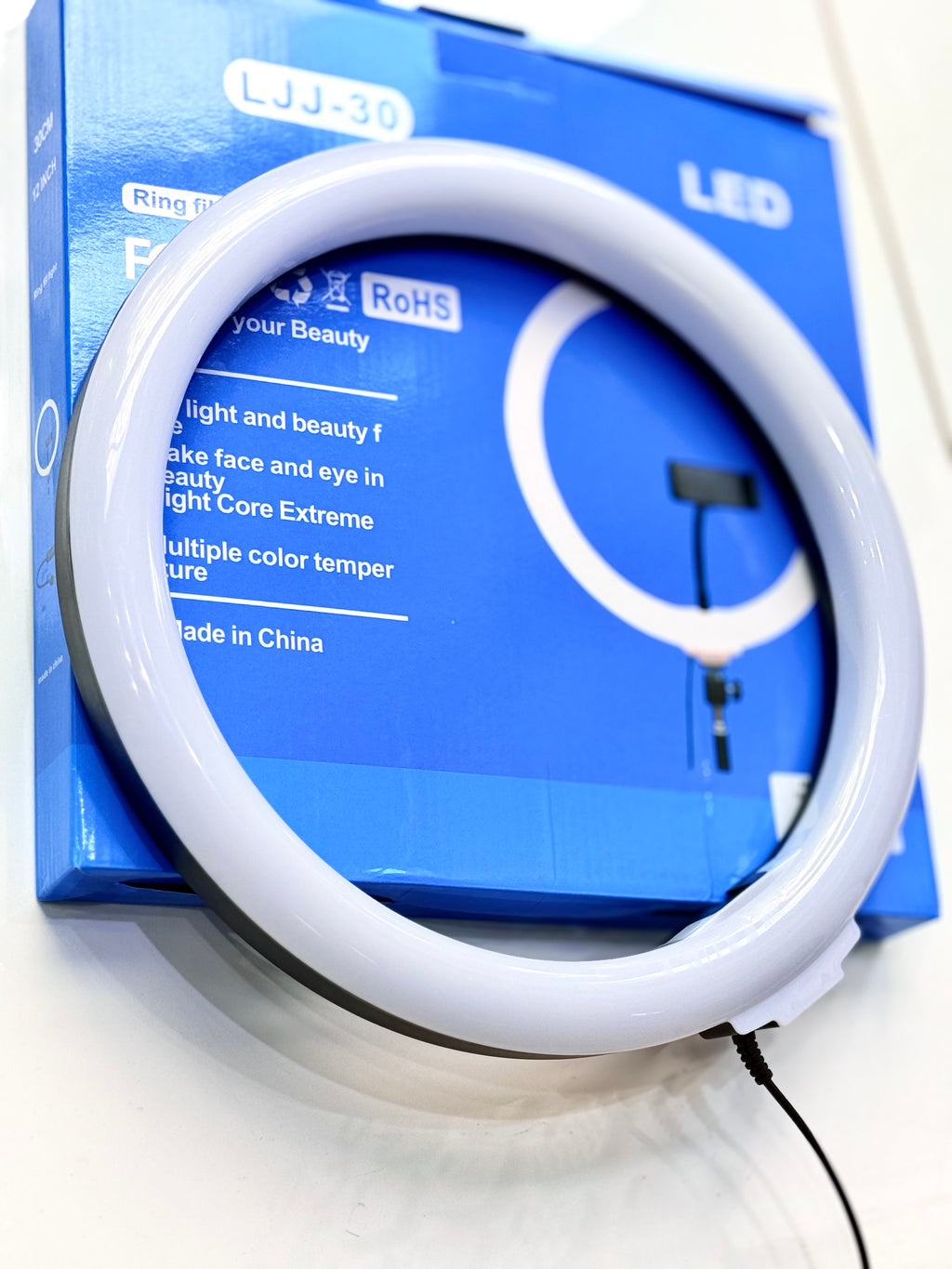 ARO DE LUZ 30CM CON TRIPODE 2.10MTS LJJ-30