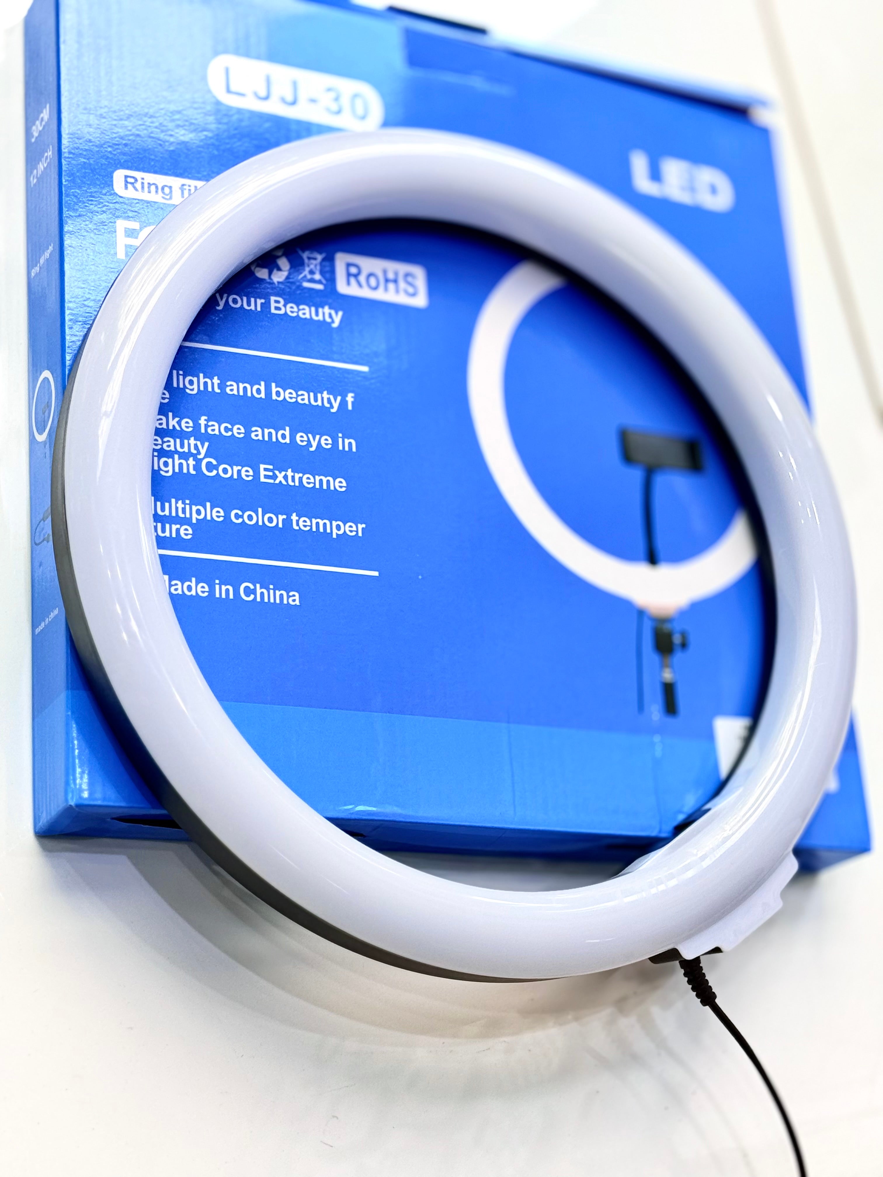 ARO DE LUZ 30CM CON TRIPODE 2.10MTS LJJ-30