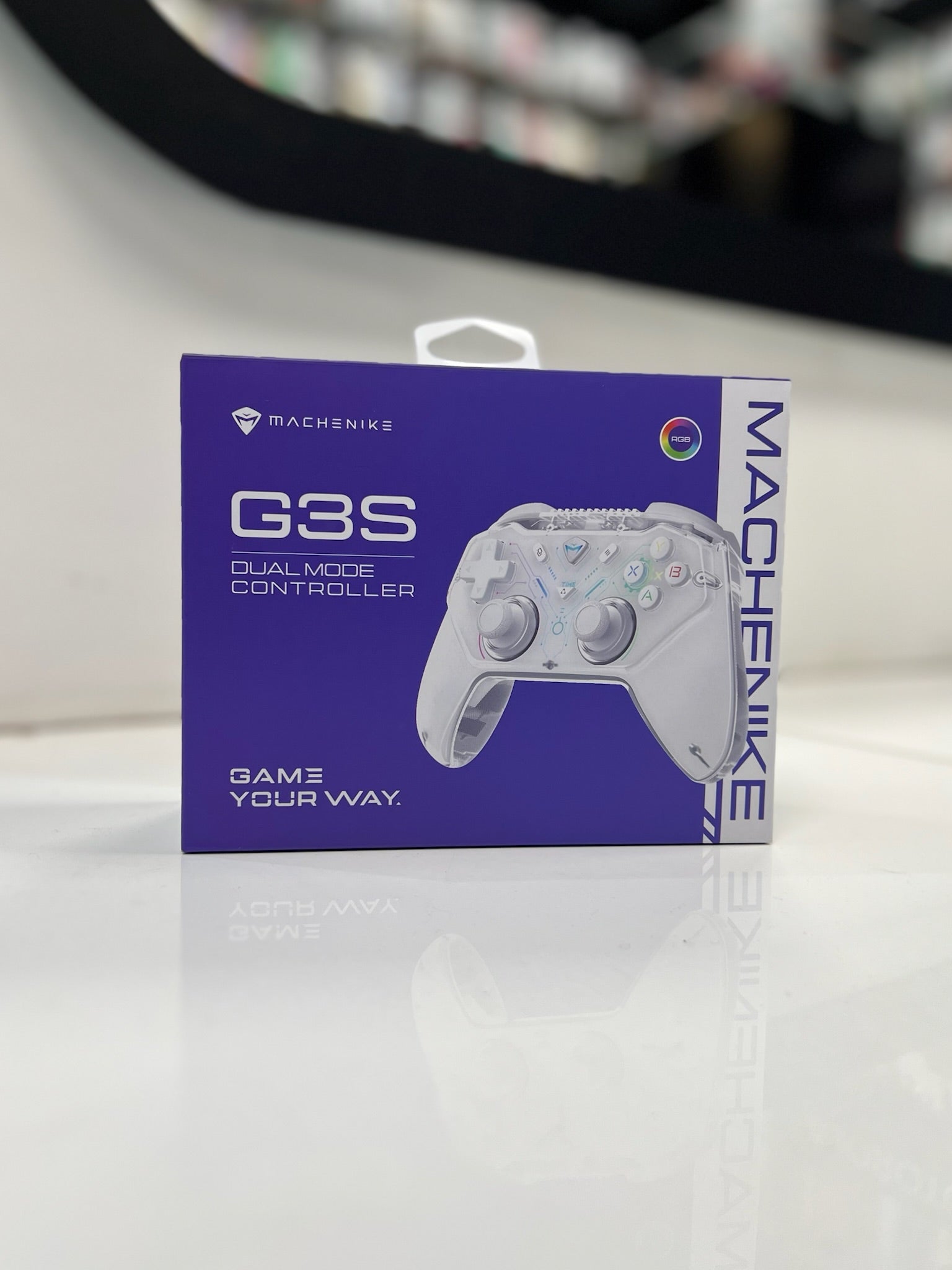 JOYSTICK GAMER INALAMBRICO MACHENIKE G3S Rgb 2,4ghz NEGRO