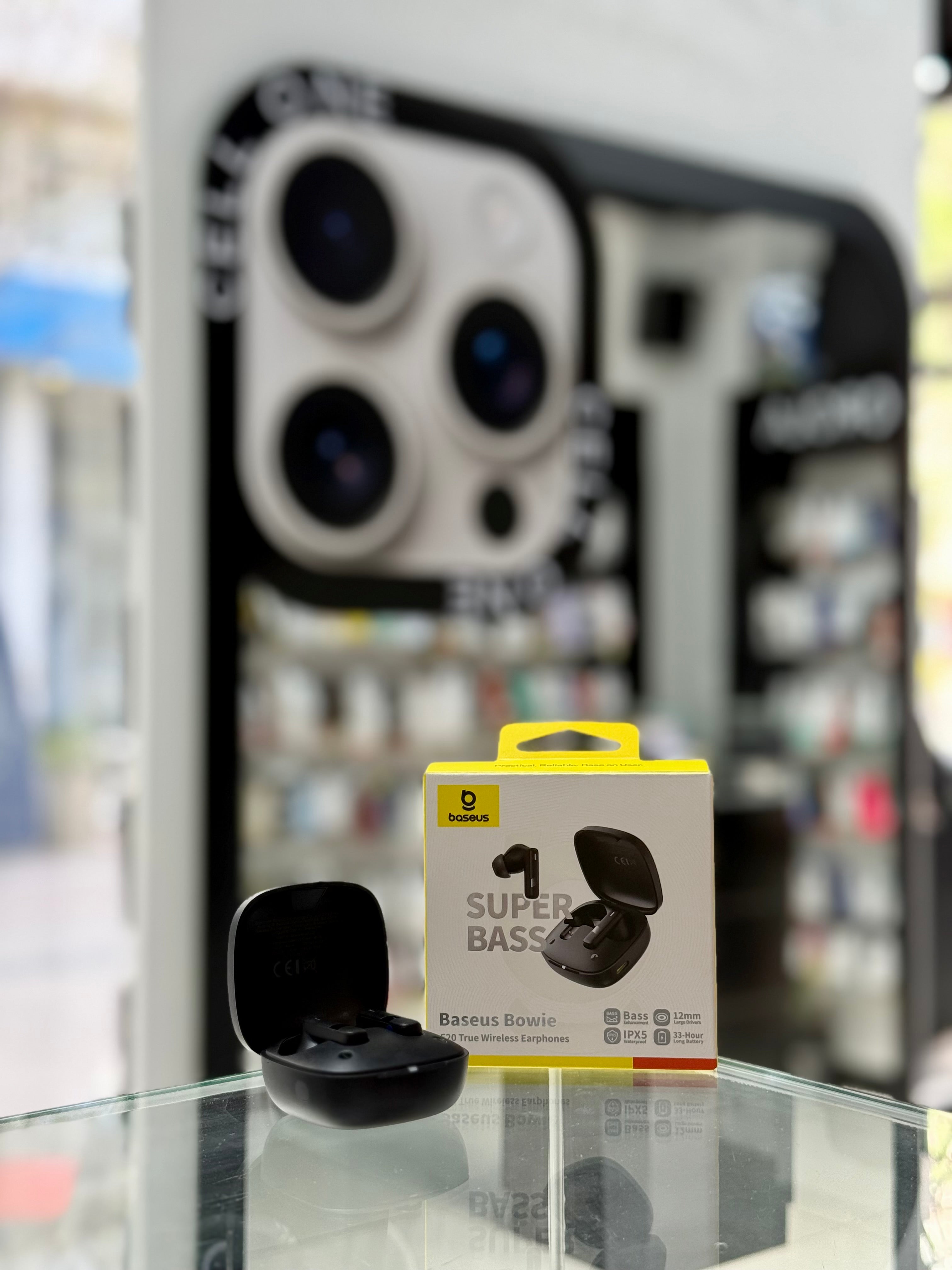 AURICULARES BASEUS BOWIE E20 NEGRO