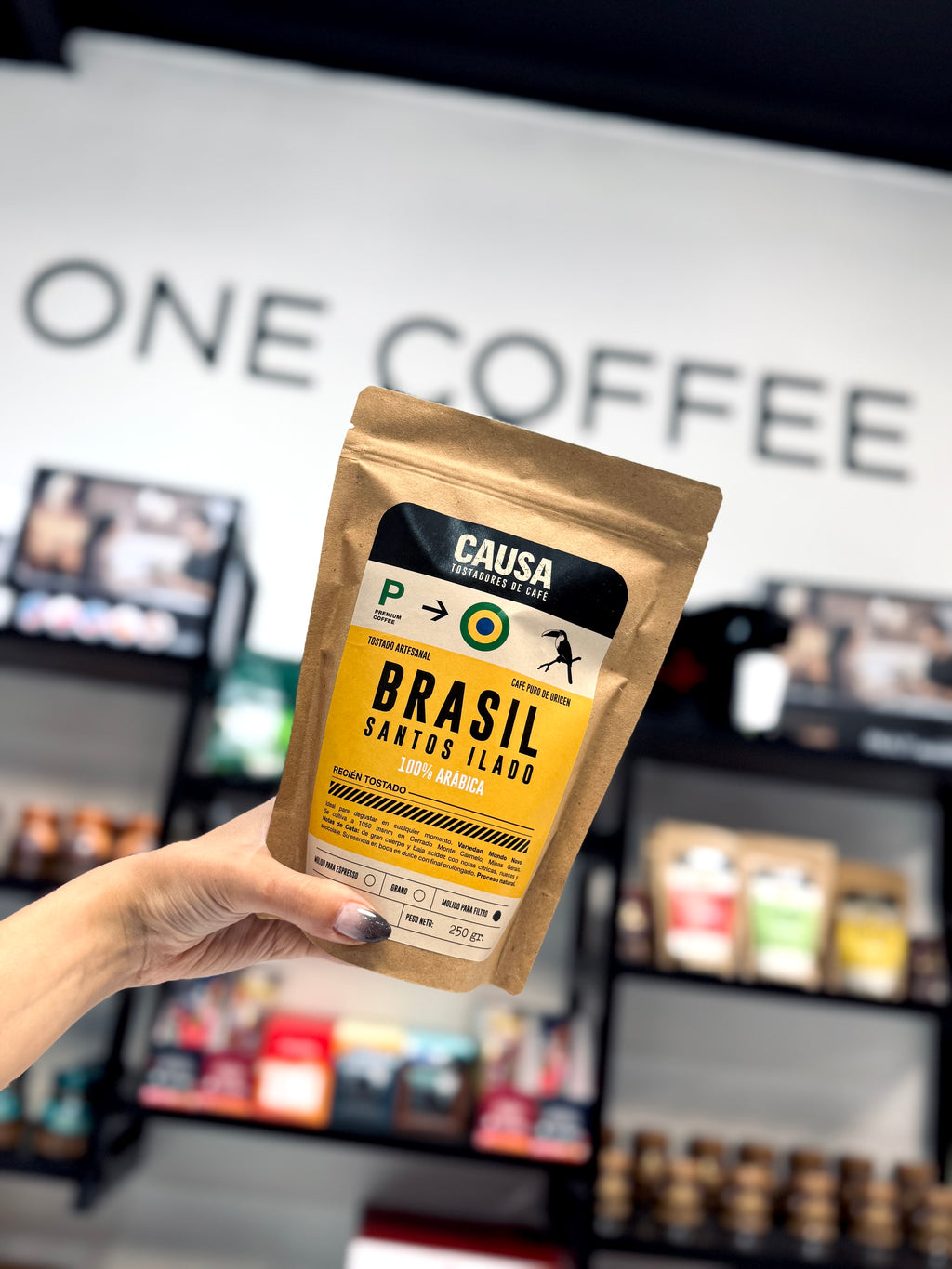 CAFÉ CAUSA BRASIL SANTOS ILADOS 100% ARABICA