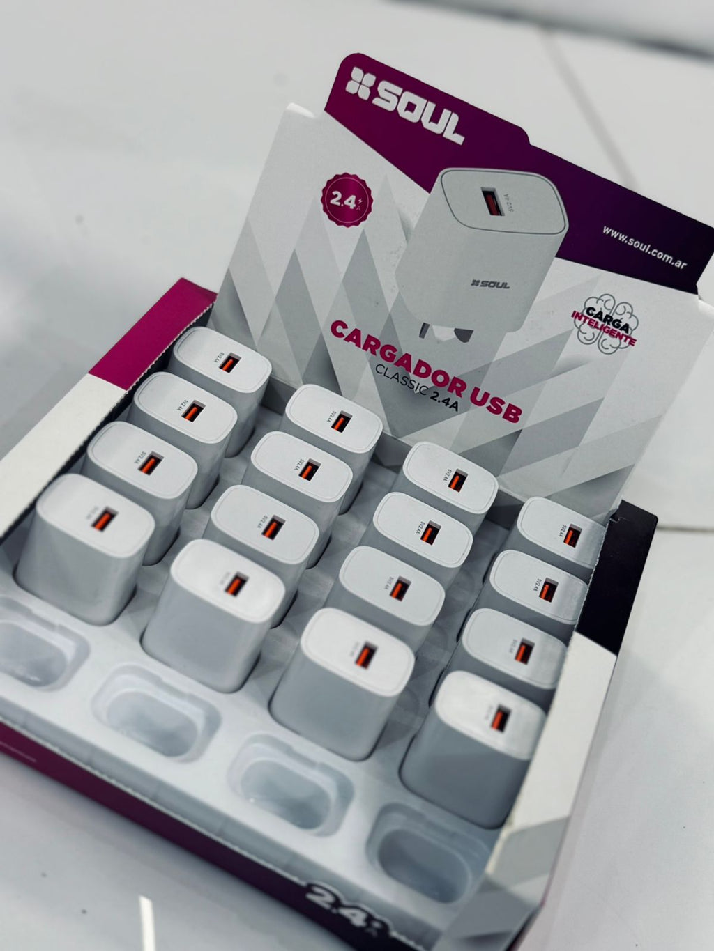 CARGADOR SOUL CLASSIC USB 2.4A