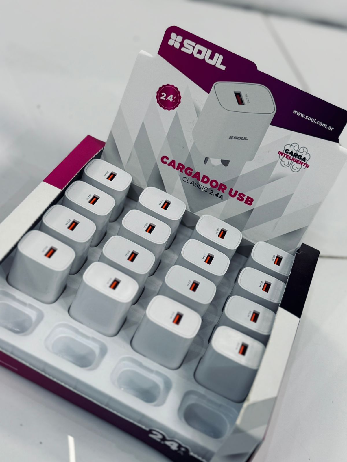 CARGADOR SOUL CLASSIC USB 2.4A