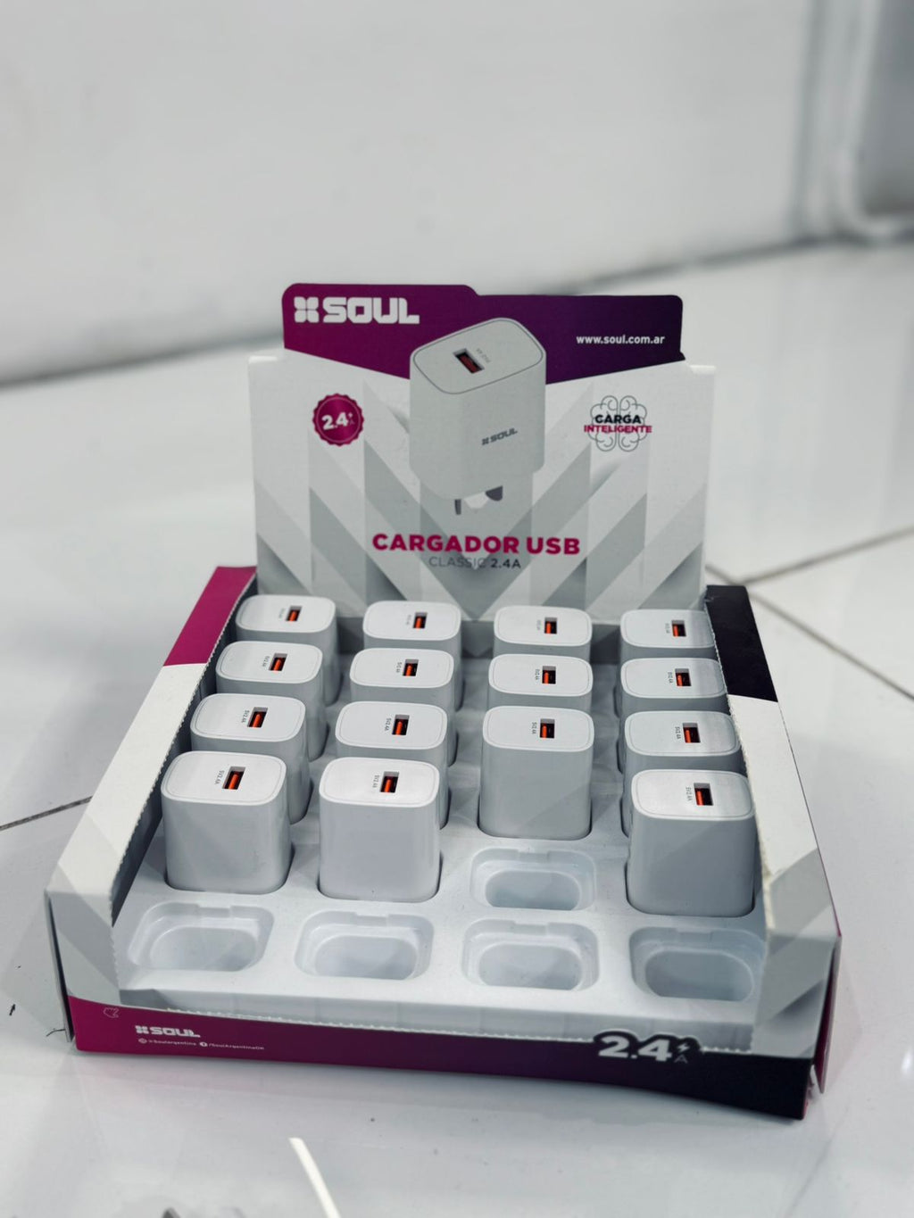 CARGADOR SOUL CLASSIC USB 2.4A