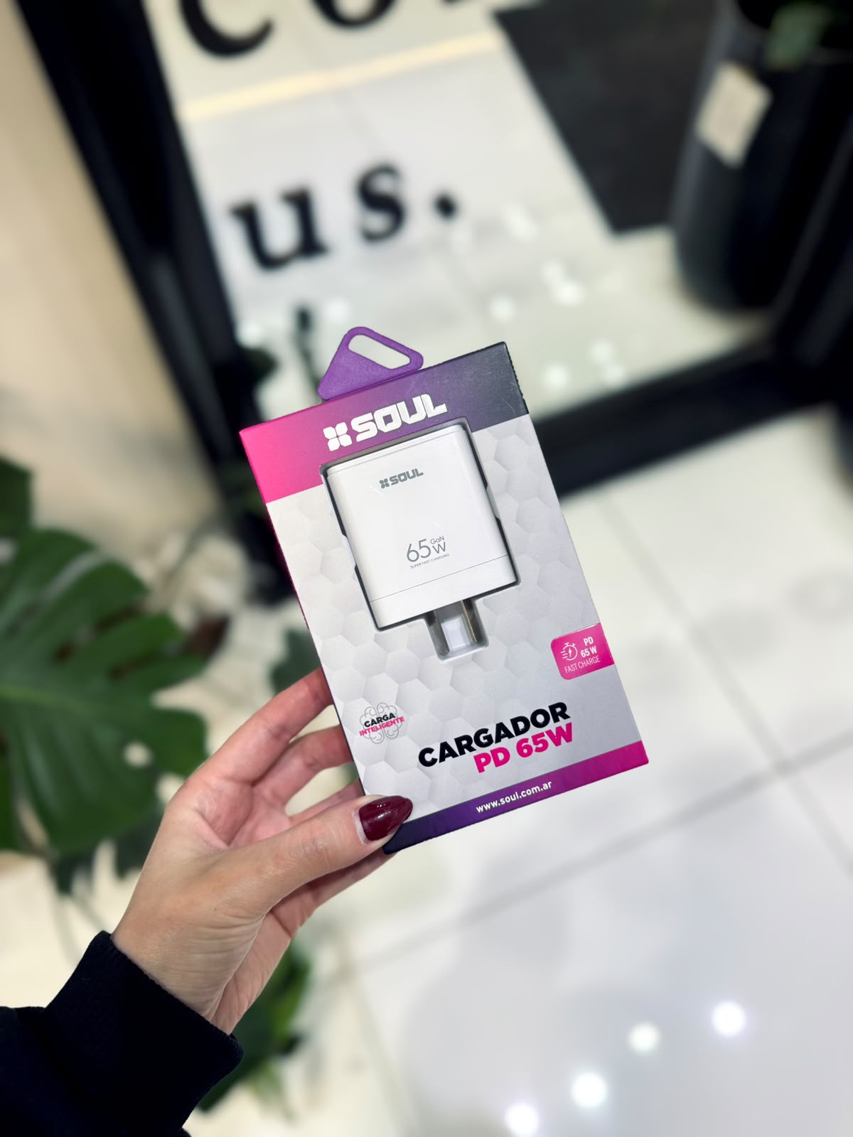 CARGADOR SOUL PD 65W (SIN CABLE)