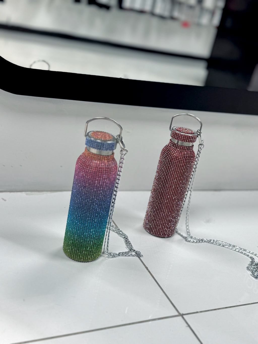 BOTELLA METALICA CON STRASS