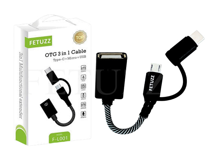 Adaptador FETUZZ 3 en 1 F-L001