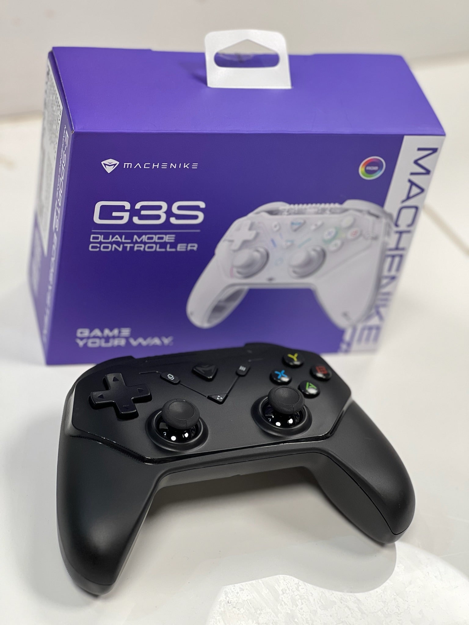 JOYSTICK GAMER INALAMBRICO MACHENIKE G3S Rgb 2,4ghz NEGRO