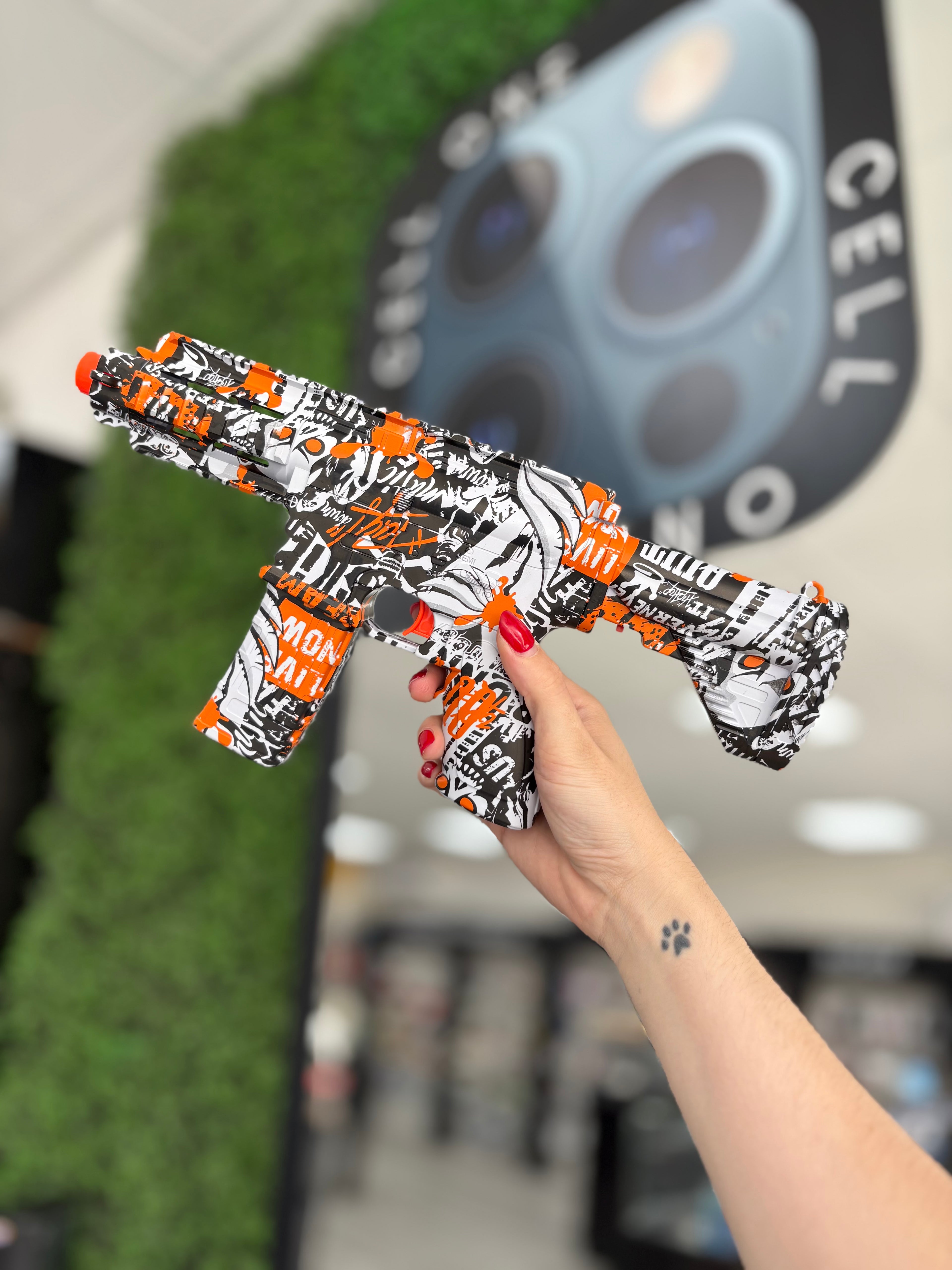TOY GUN COLOR NARANJA